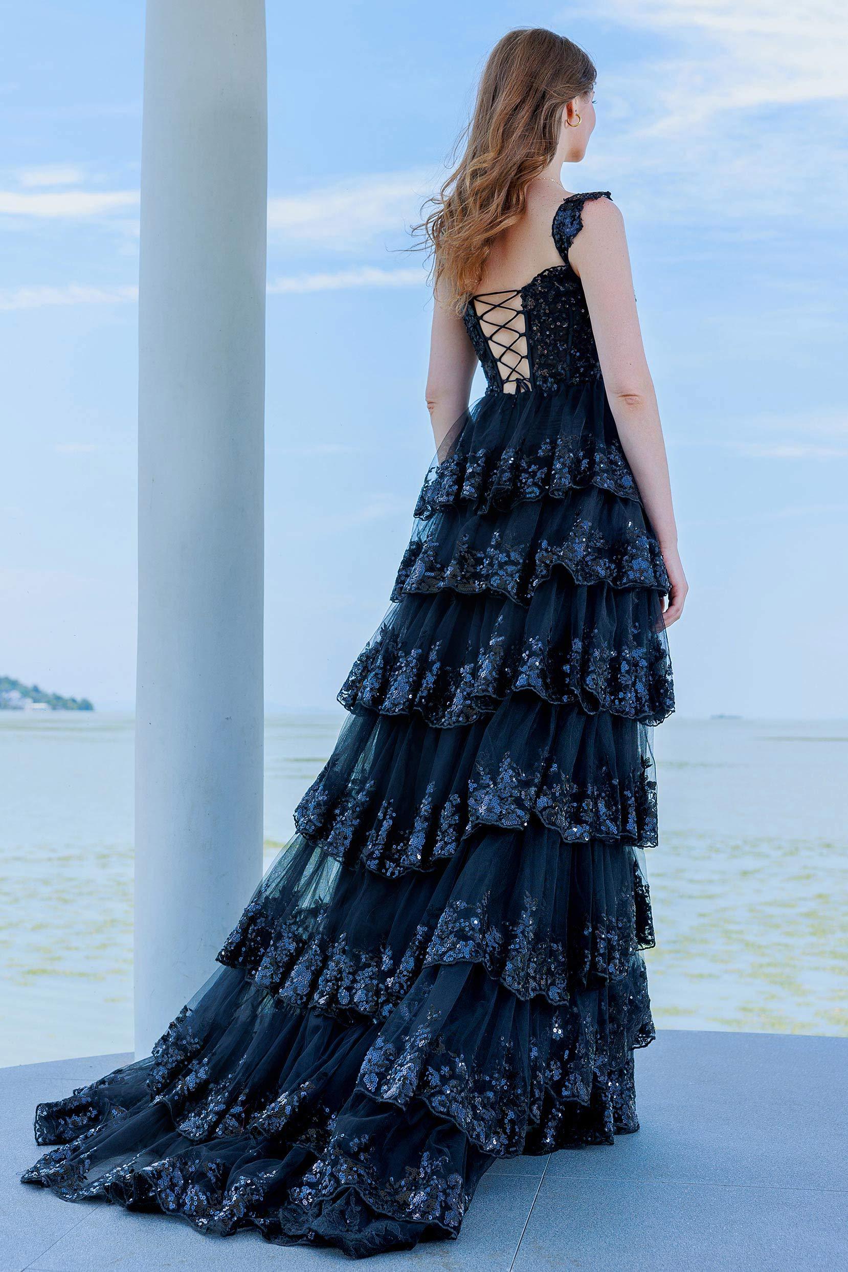 Ball Gown Sweep-Brush Train Tulle Prom Dress CS0481 - COCOMELODY