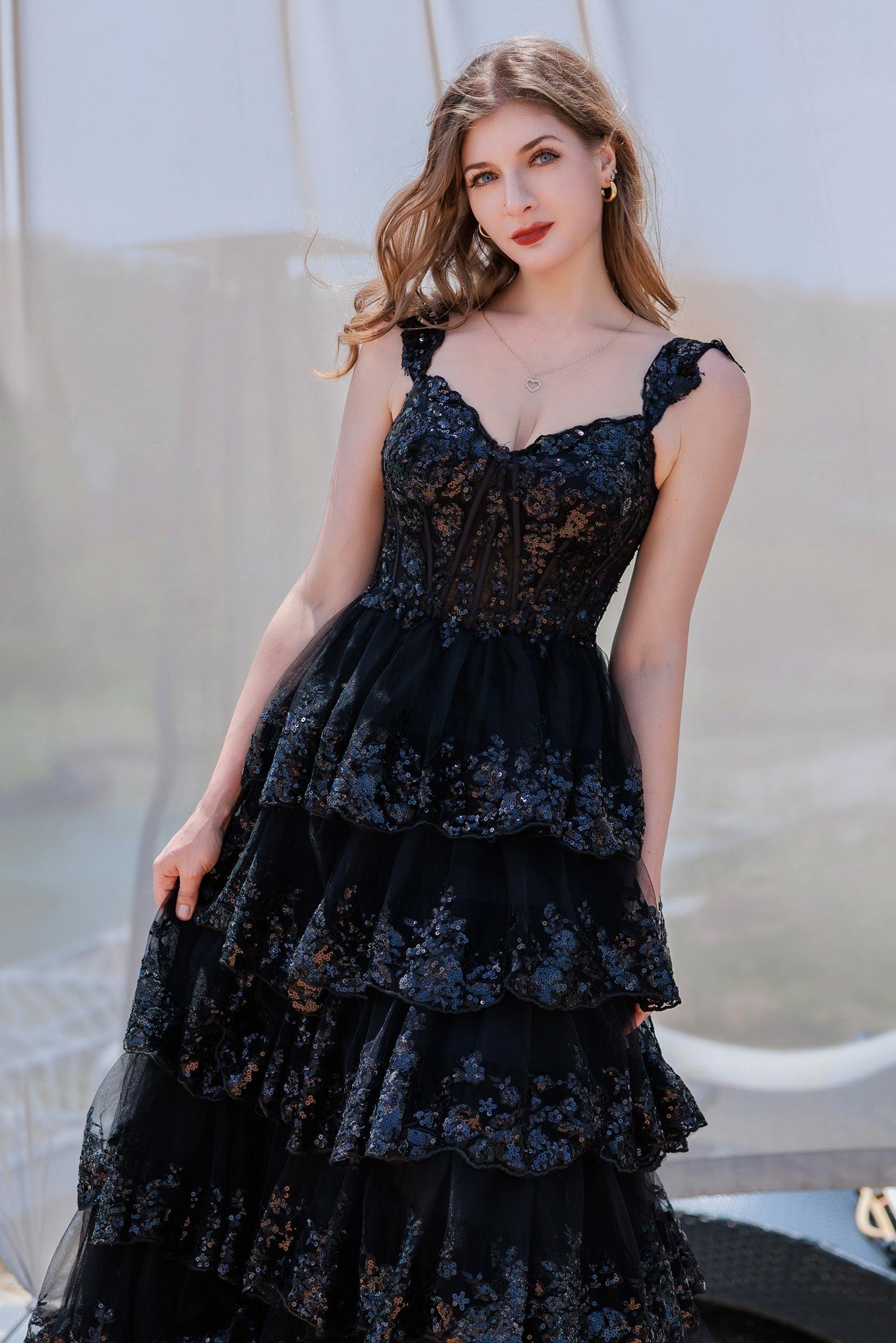 Ball Gown Sweep-Brush Train Tulle Prom Dress CS0481 - COCOMELODY