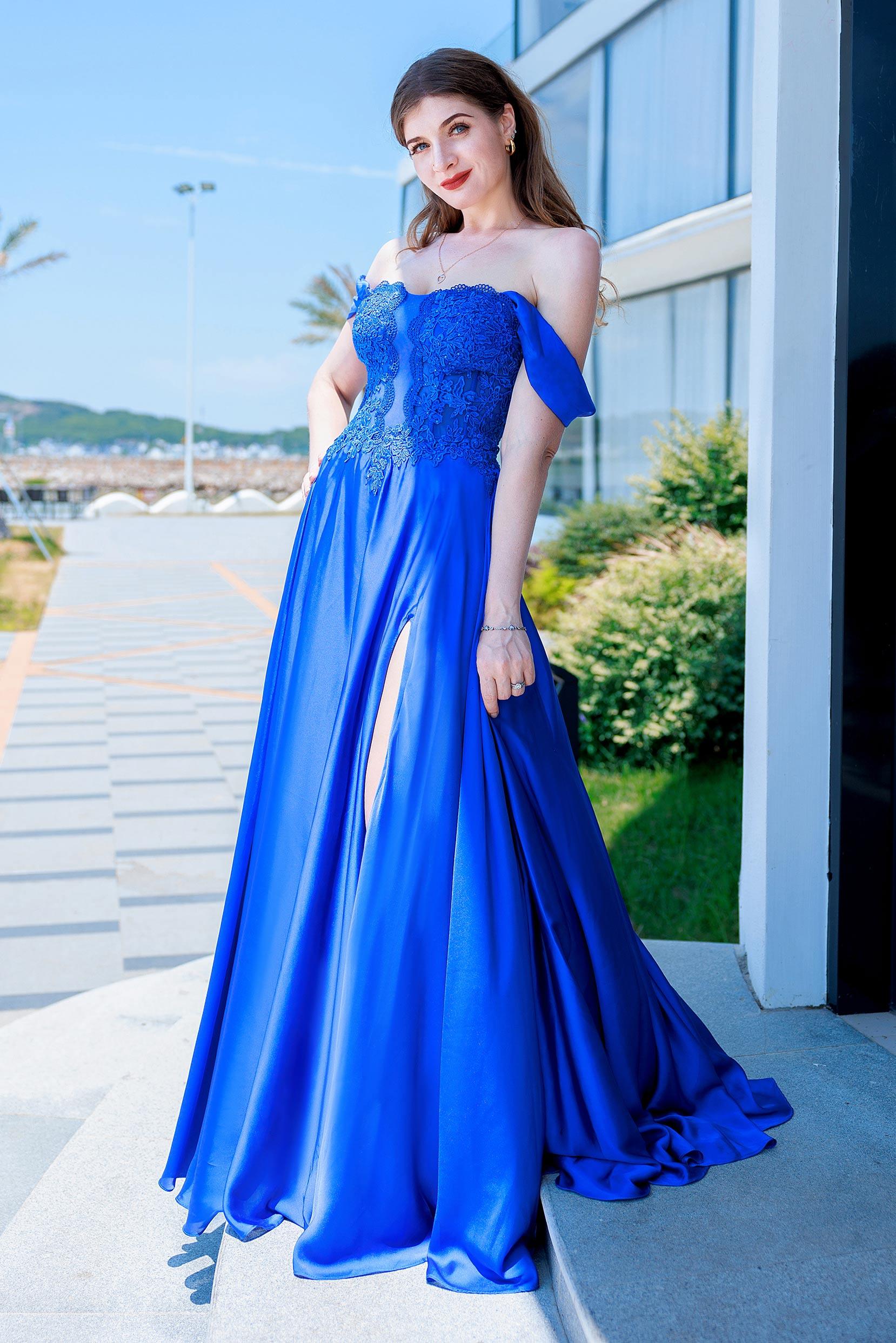 A-Line Floor Length Forged Chiffon Prom Dress CS0485 - COCOMELODY