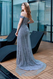 Sheath-Column Floor Length Sequined Prom Dress CS0488 - COCOMELODY