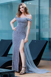 Sheath-Column Floor Length Sequined Prom Dress CS0488 - COCOMELODY