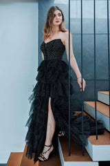 Ball Gown Floor Length Tulle Prom Dress CS0491 - COCOMELODY