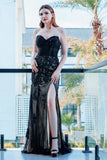 Sheath-Column Sweep-Brush Train Tulle Prom Dress CS0494 - COCOMELODY