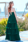 A-Line Floor Length Chiffon Prom Dress CS0499 - COCOMELODY