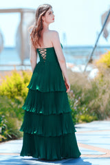 A-Line Floor Length Chiffon Prom Dress CS0499 - COCOMELODY