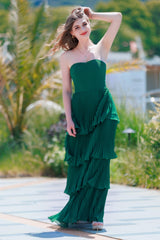 A-Line Floor Length Chiffon Prom Dress CS0499 - COCOMELODY
