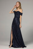 Sheath-Column Floor Length Sequined Dress CS0287 - COCOMELODY