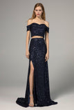 Sheath-Column Floor Length Sequined Dress CS0287 - COCOMELODY