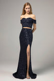Sheath-Column Floor Length Sequined Dress CS0288CR - COCOMELODY