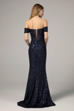 Trumpet-Mermaid Floor Length Sequined Dress CS0290 - COCOMELODY
