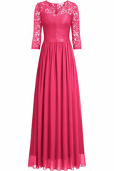 A-Line Floor Length Chiffon Prom Dress CS0421 - COCOMELODY