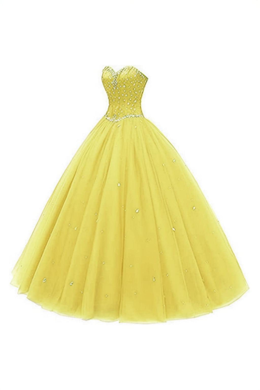 Princess Floor Length Tulle Prom Dress CS0425 - COCOMELODY