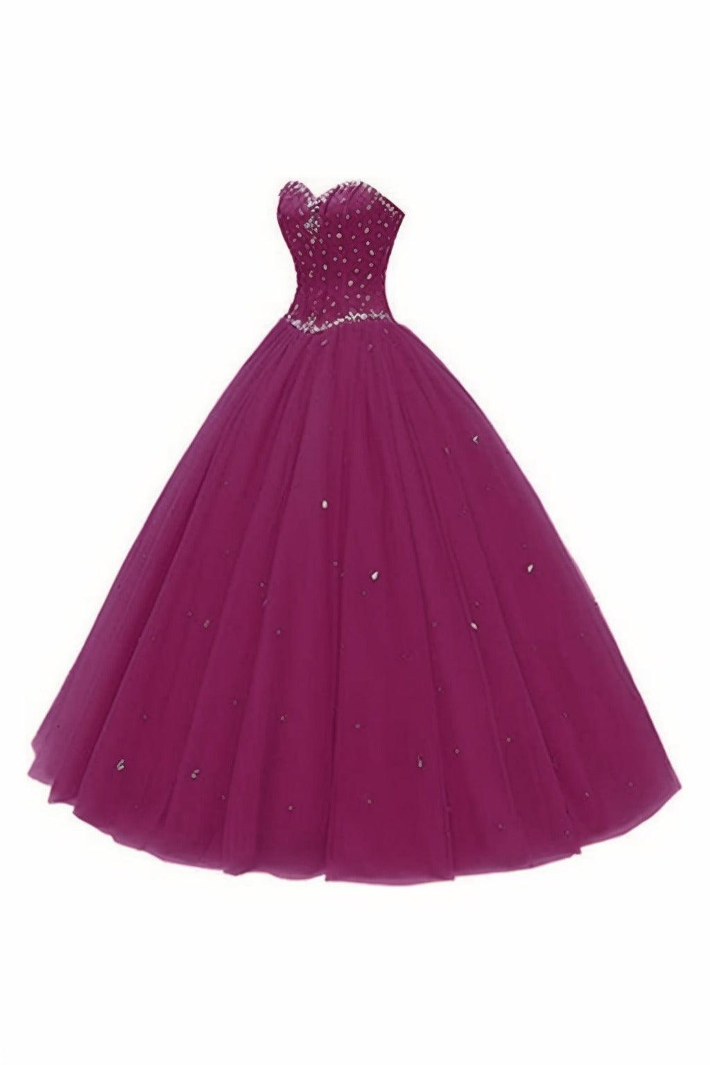 Princess Floor Length Tulle Prom Dress CS0425 - COCOMELODY