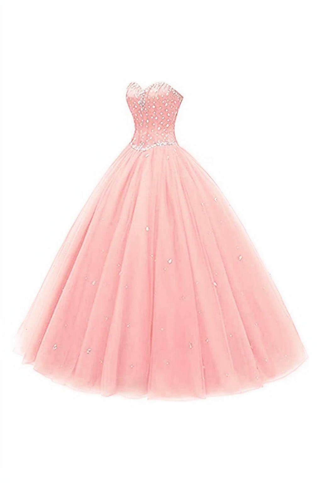Princess Floor Length Tulle Prom Dress CS0425 - COCOMELODY