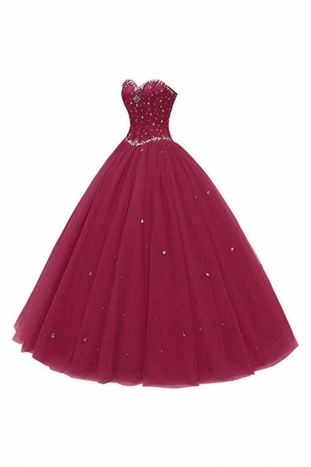 Princess Floor Length Tulle Prom Dress CS0425 - COCOMELODY