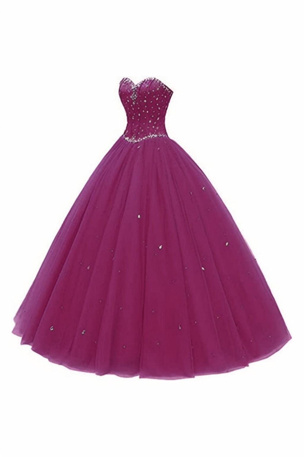Princess Floor Length Tulle Prom Dress CS0425 - COCOMELODY