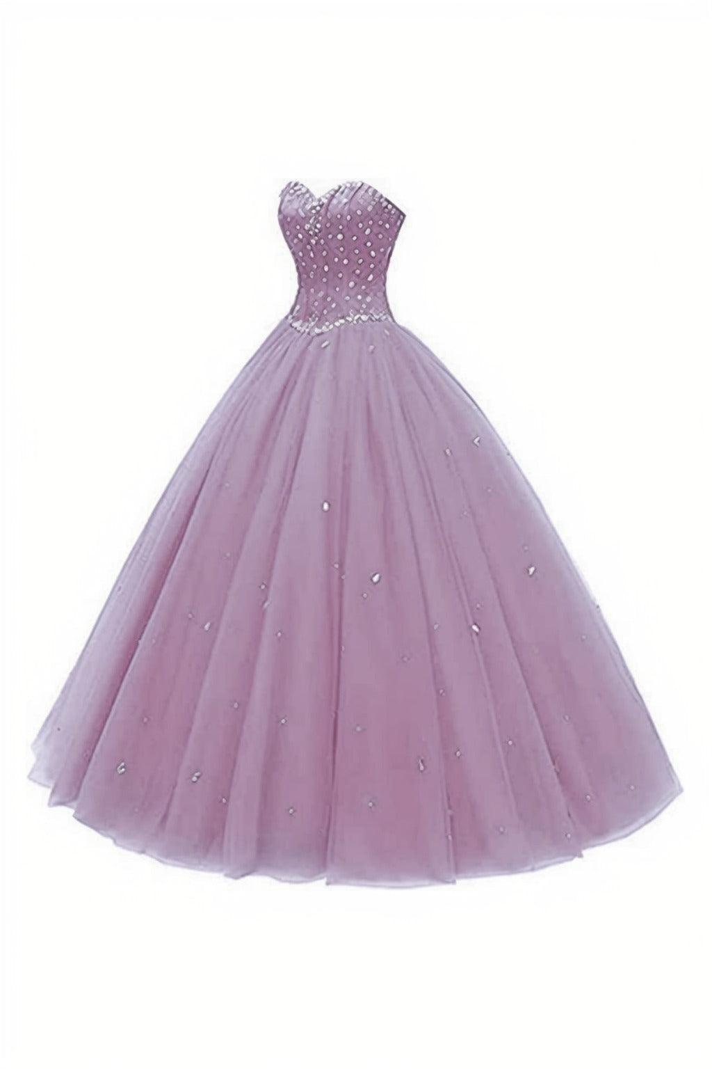 Princess Floor Length Tulle Prom Dress CS0425 - COCOMELODY