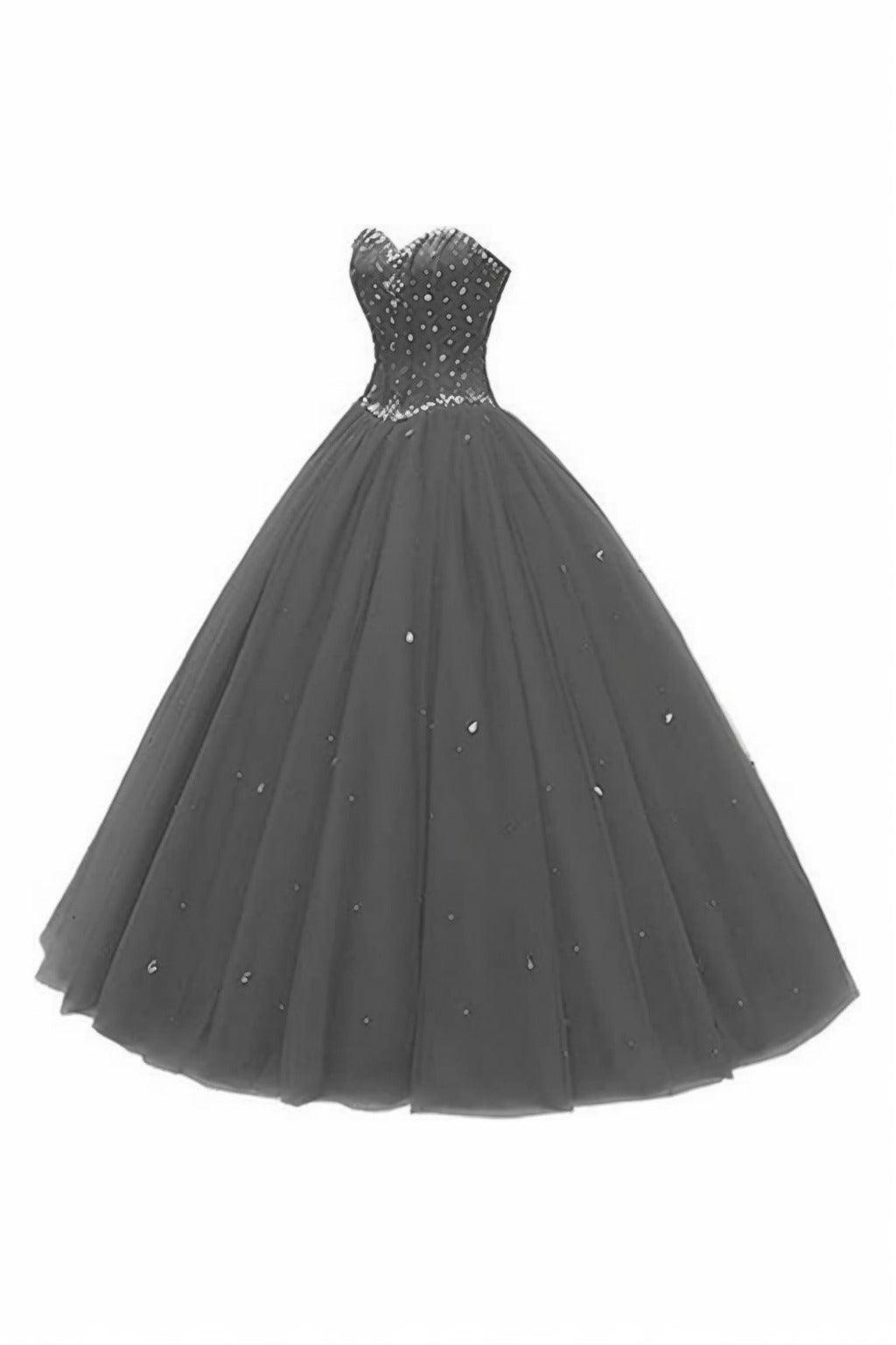 Princess Floor Length Tulle Prom Dress CS0425 - COCOMELODY