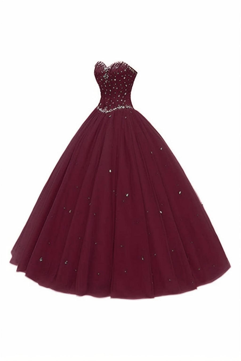 Princess Floor Length Tulle Prom Dress CS0425 - COCOMELODY