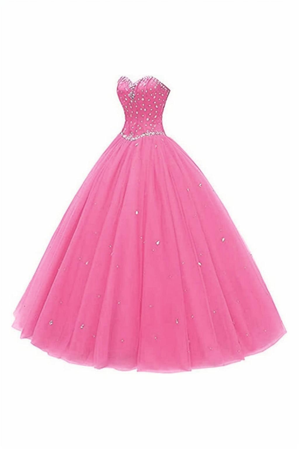 Princess Floor Length Tulle Prom Dress CS0425 - COCOMELODY