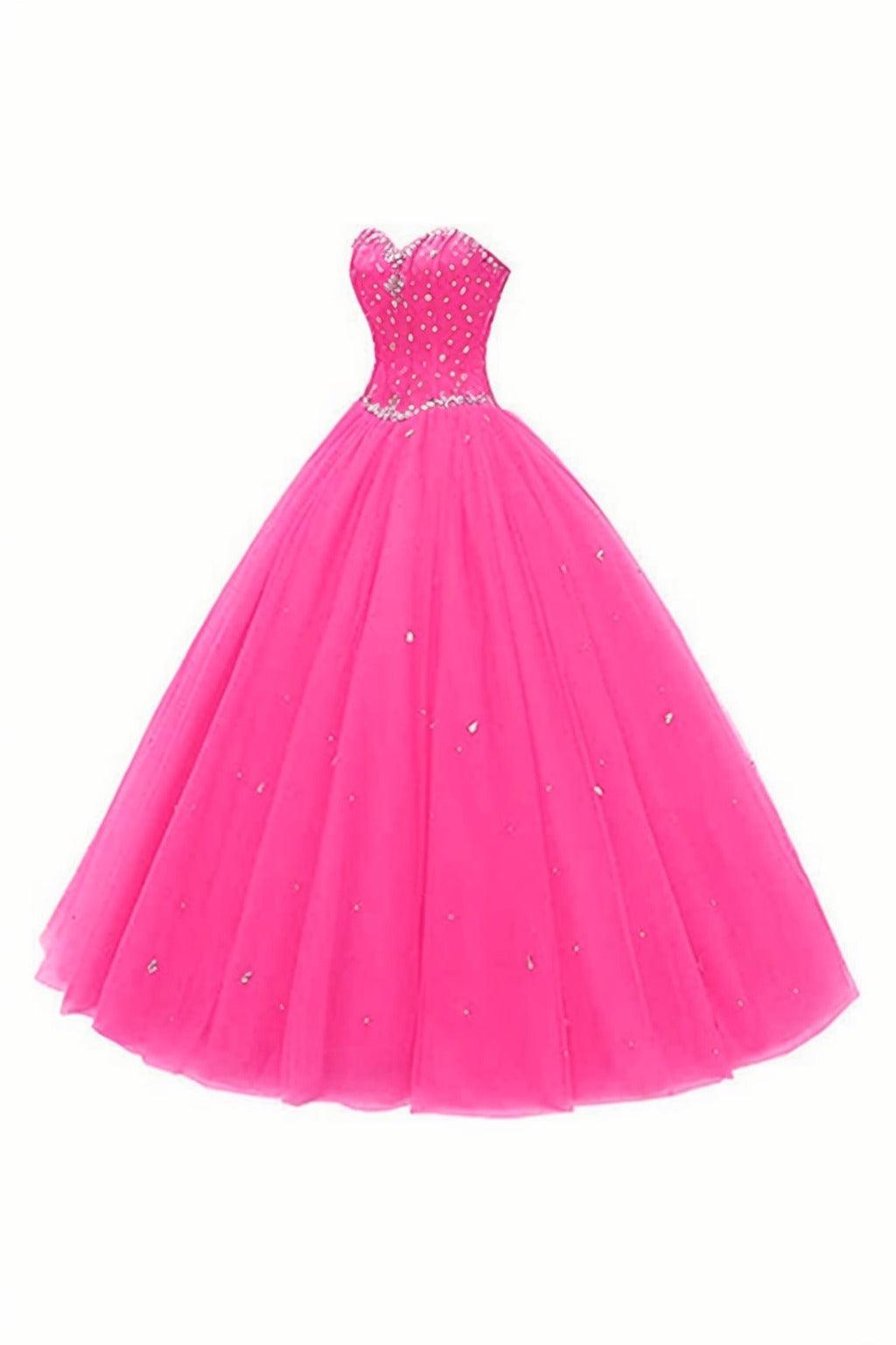 Princess Floor Length Tulle Prom Dress CS0425 - COCOMELODY