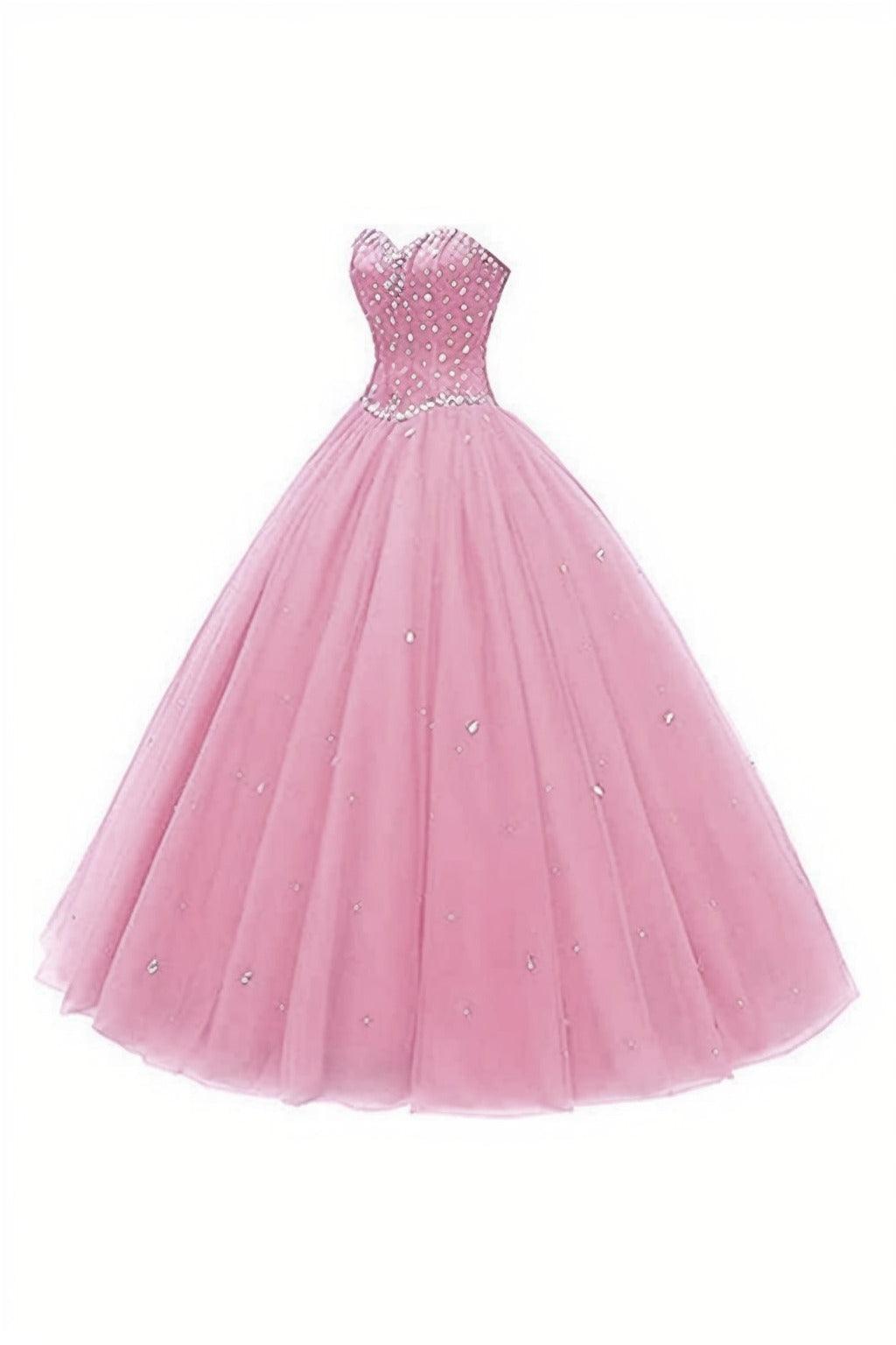 Princess Floor Length Tulle Prom Dress CS0425 - COCOMELODY