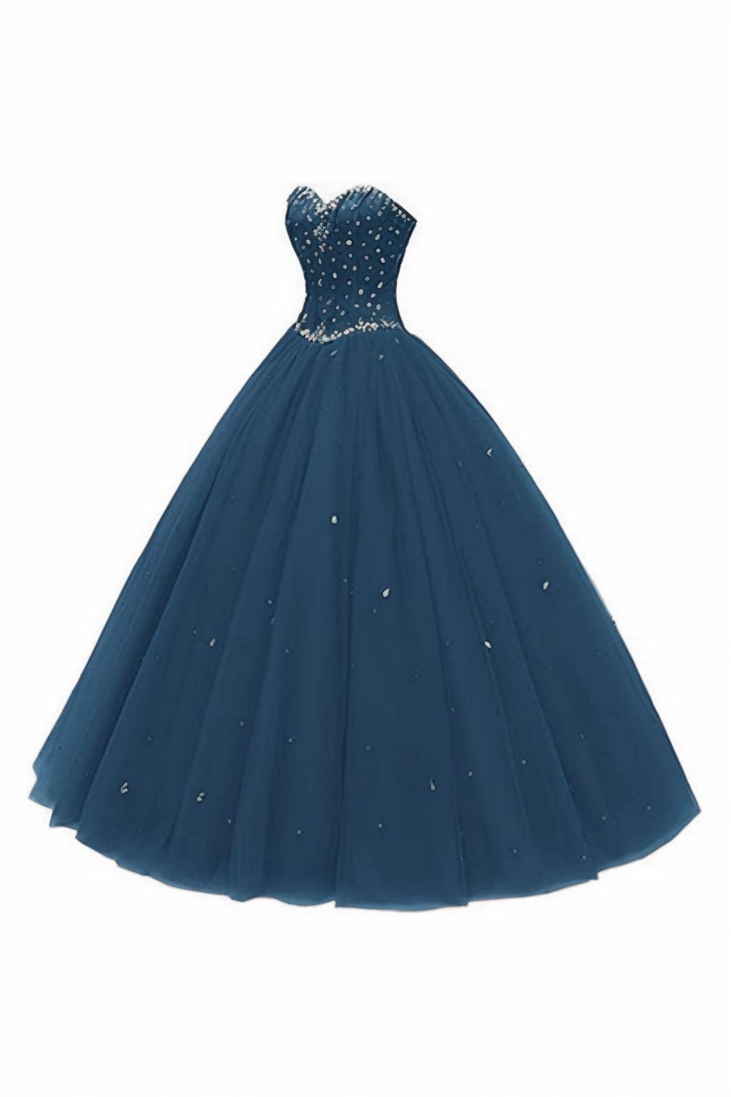 Princess Floor Length Tulle Prom Dress CS0425 - COCOMELODY
