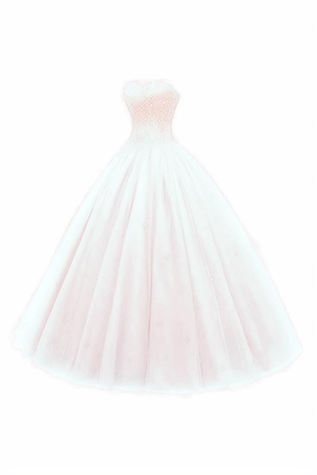 Princess Floor Length Tulle Prom Dress CS0425 - COCOMELODY