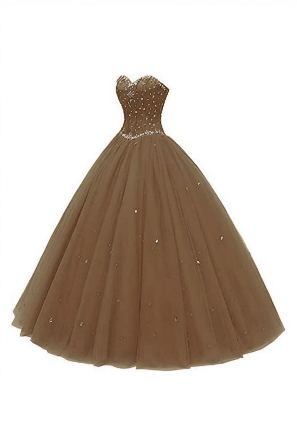Princess Floor Length Tulle Prom Dress CS0425 - COCOMELODY