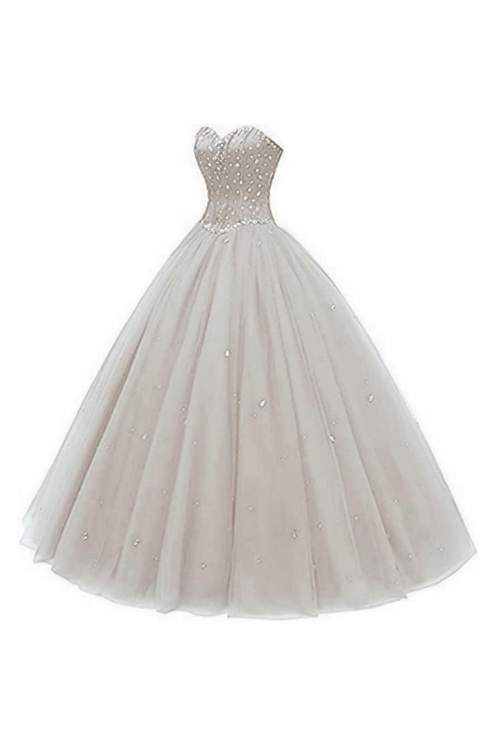 Princess Floor Length Tulle Prom Dress CS0425 - COCOMELODY