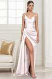 Trumpet-Mermaid Sweep-Brush Train Silk-Like Prom Dress CS0433 - COCOMELODY