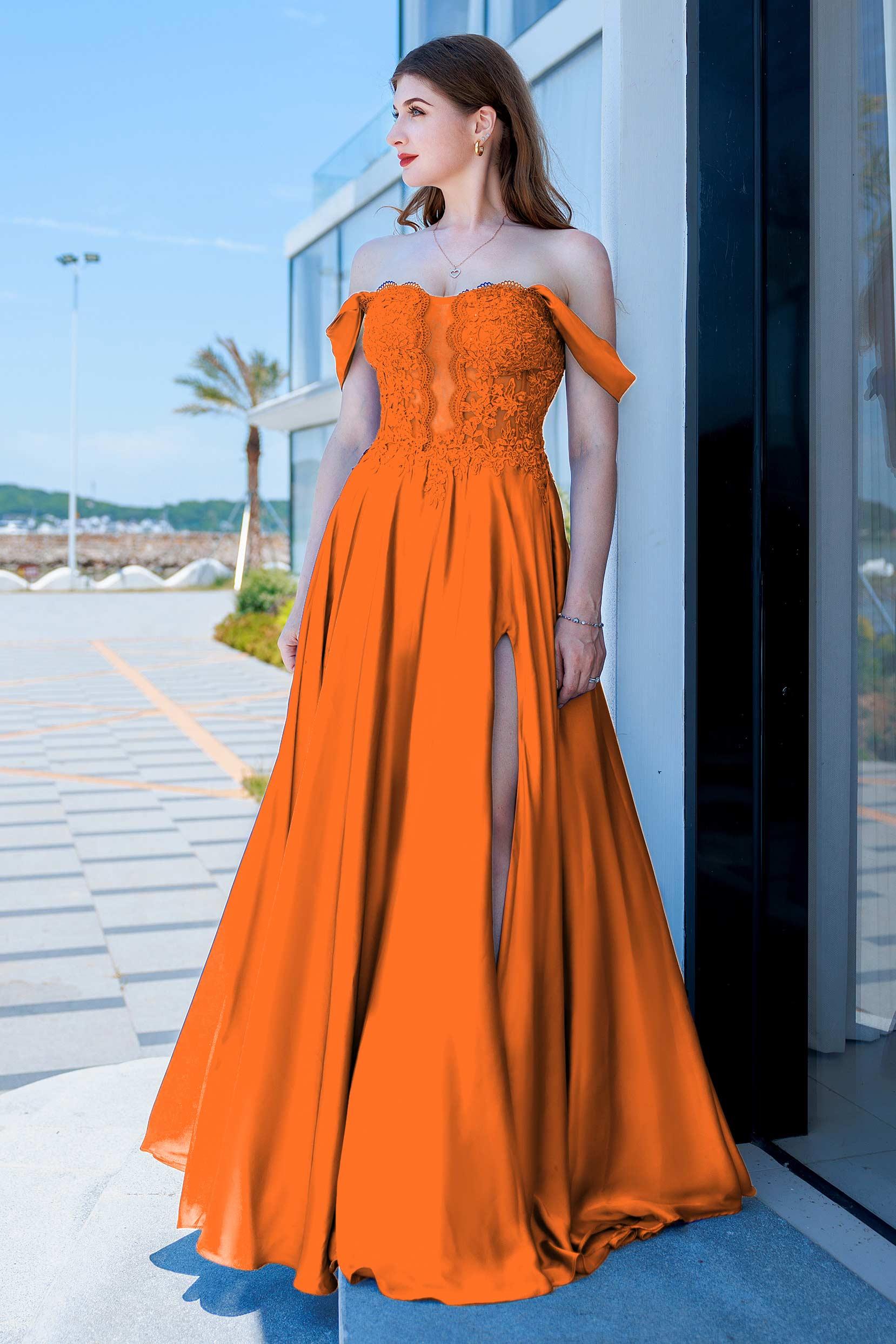 A-Line Floor Length Forged Chiffon Prom Dress CS0485 - COCOMELODY