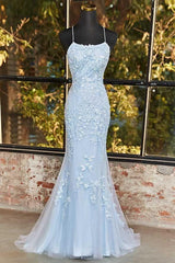 Sheath-Column Floor Length Tulle Prom Dress CS0489 - COCOMELODY