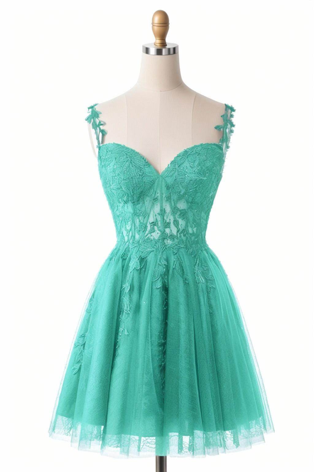 A-Line Short-Mini Tulle Homecoming Dresses CS0505 - COCOMELODY