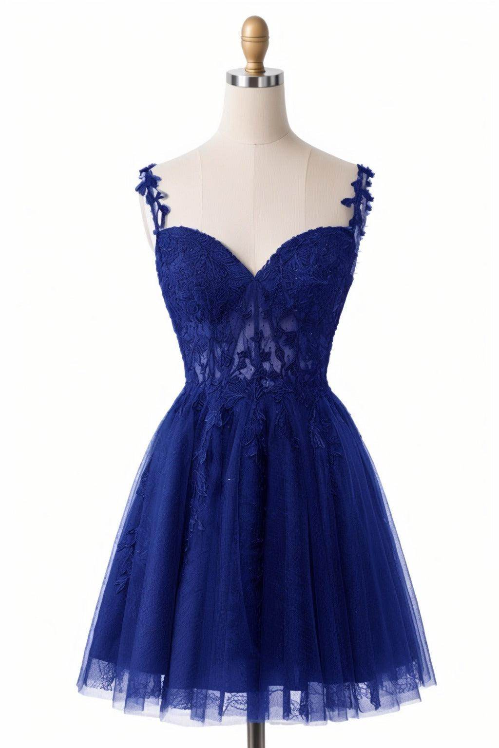 A-Line Short-Mini Tulle Homecoming Dresses CS0505 - COCOMELODY