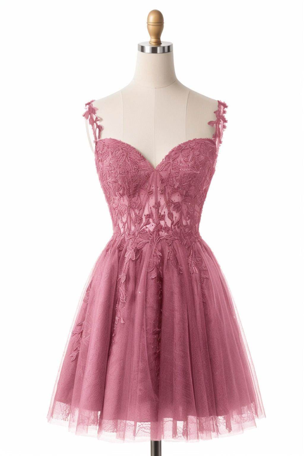 A-Line Short-Mini Tulle Homecoming Dresses CS0505 - COCOMELODY