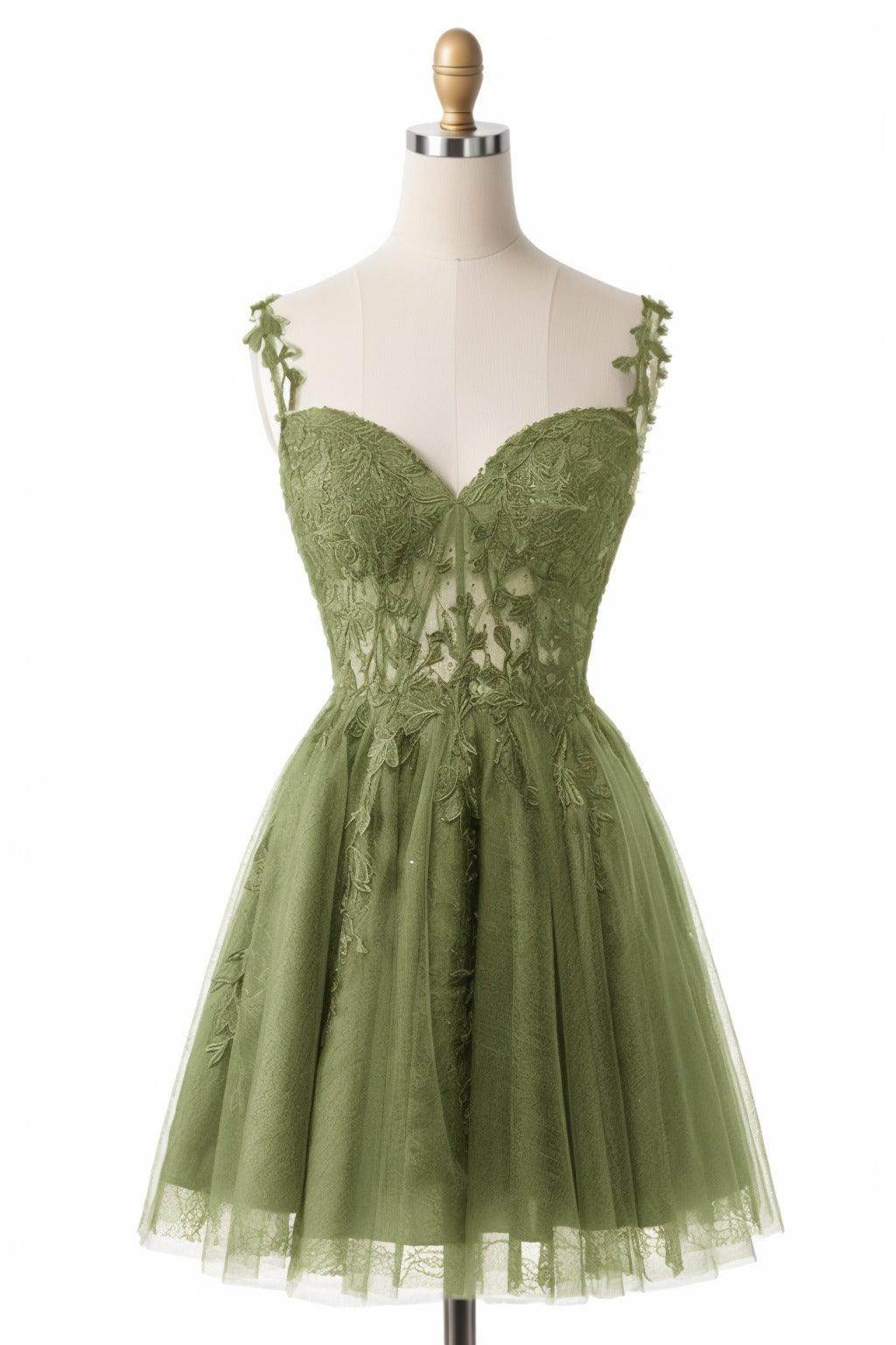 A-Line Short-Mini Tulle Homecoming Dresses CS0505 - COCOMELODY