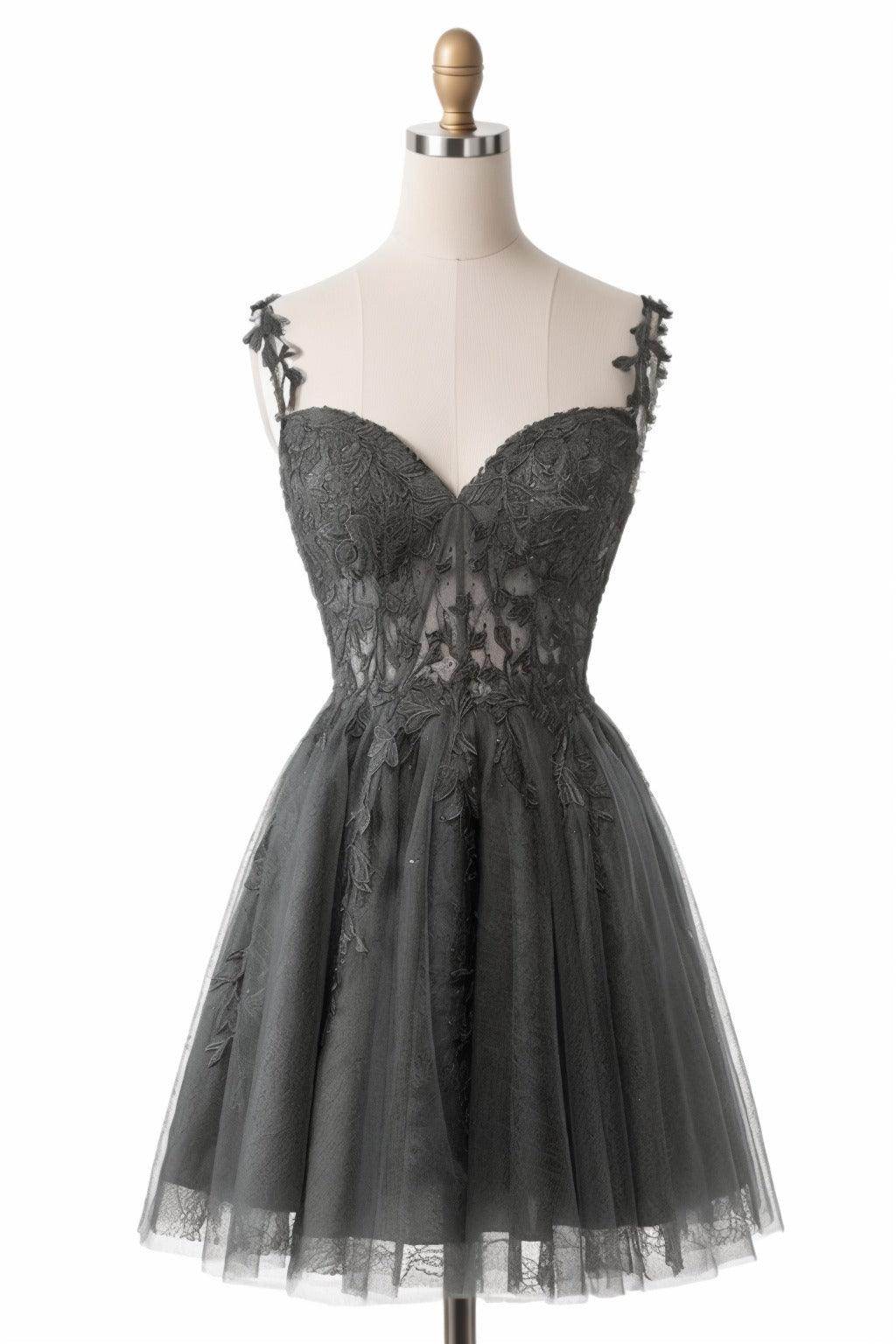 A-Line Short-Mini Tulle Homecoming Dresses CS0505 - COCOMELODY