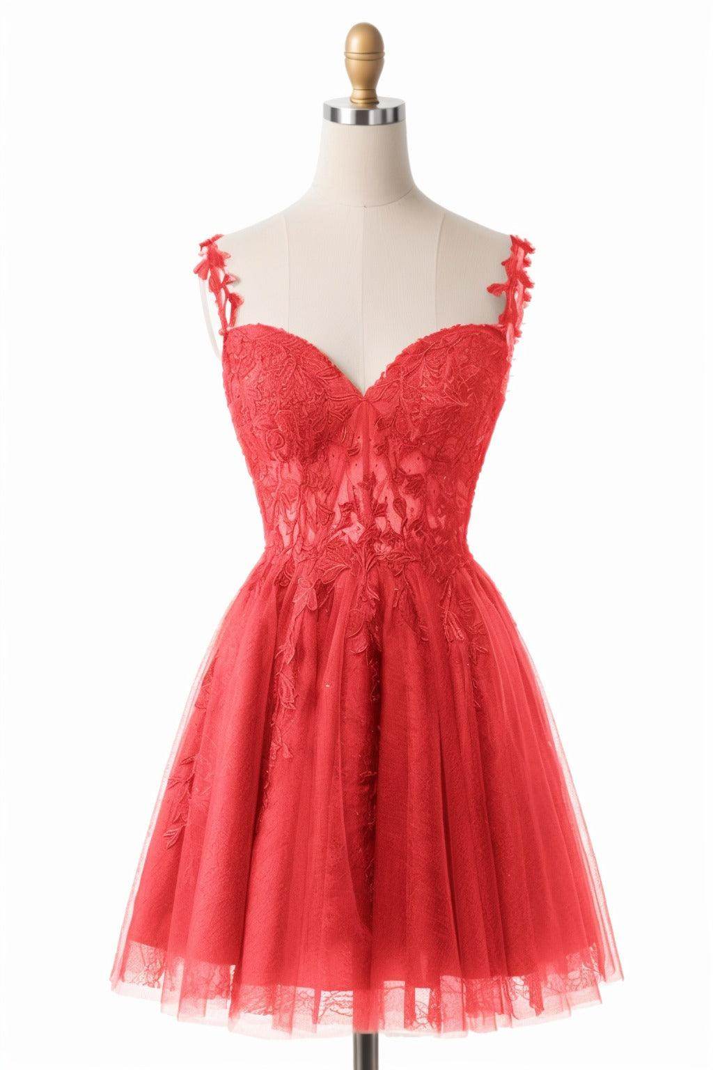 A-Line Short-Mini Tulle Homecoming Dresses CS0505 - COCOMELODY