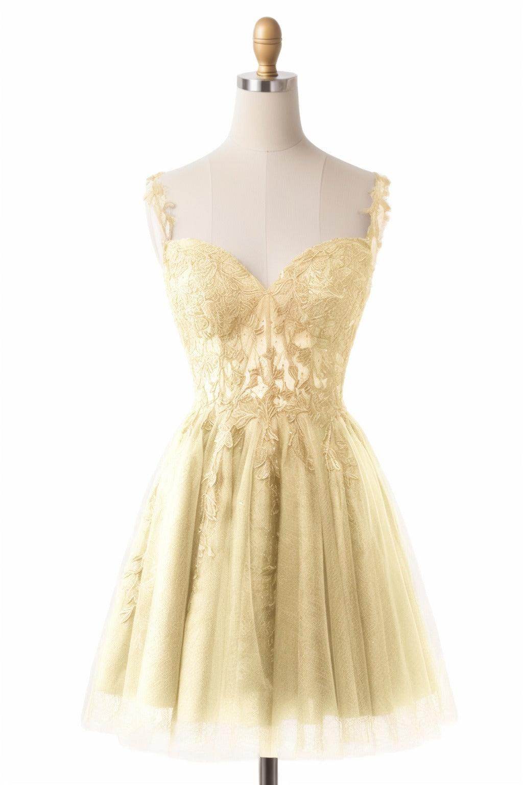 A-Line Short-Mini Tulle Homecoming Dresses CS0505 - COCOMELODY