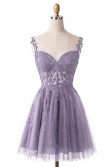 A-Line Short-Mini Tulle Homecoming Dresses CS0505 - COCOMELODY