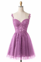 A-Line Short-Mini Tulle Homecoming Dresses CS0505 - COCOMELODY