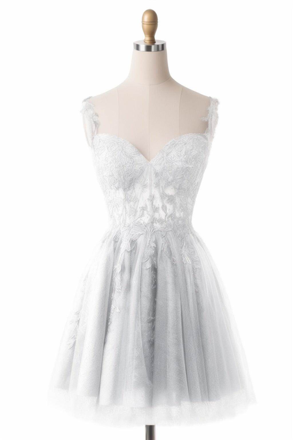 A-Line Short-Mini Tulle Homecoming Dresses CS0505 - COCOMELODY