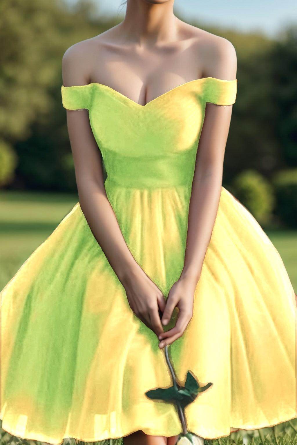 Princess Tea Length Tulle Homecoming Dresses CS0526 - COCOMELODY