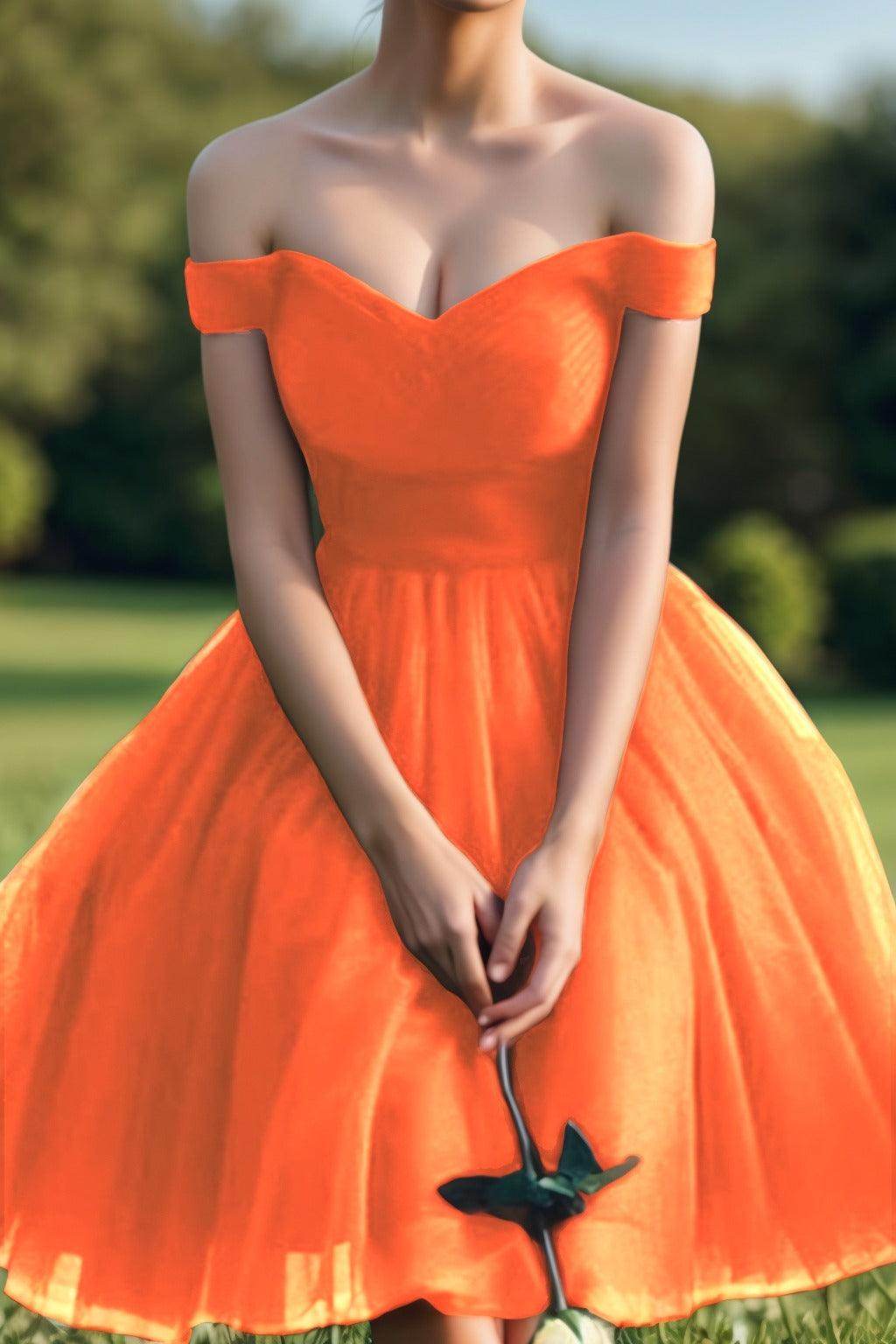Princess Tea Length Tulle Homecoming Dresses CS0526 - COCOMELODY