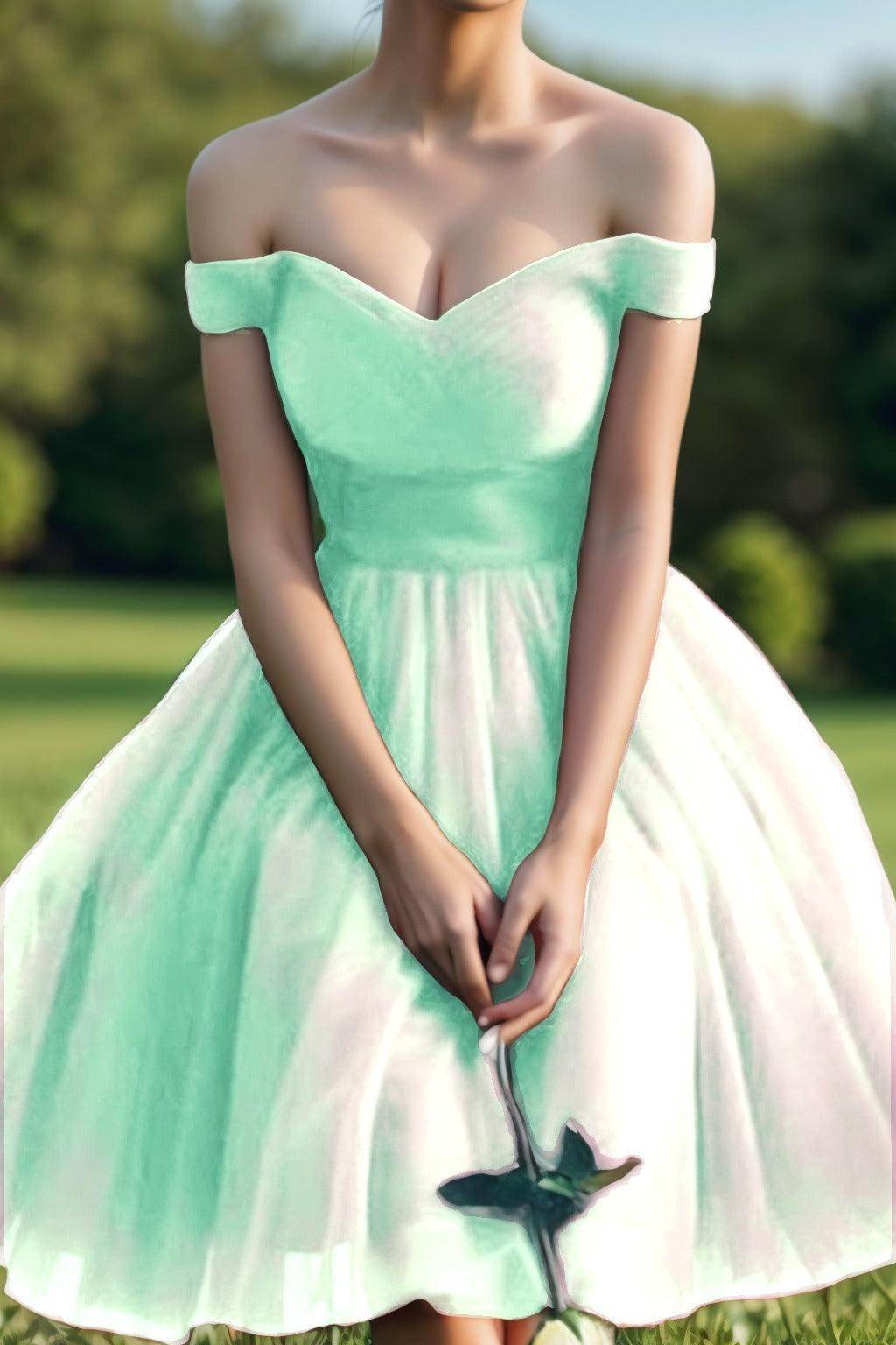 Princess Tea Length Tulle Homecoming Dresses CS0526 - COCOMELODY