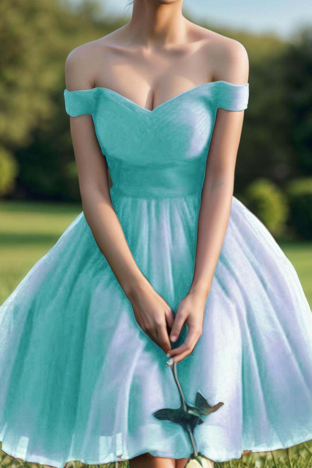 Princess Tea Length Tulle Homecoming Dresses CS0526 - COCOMELODY