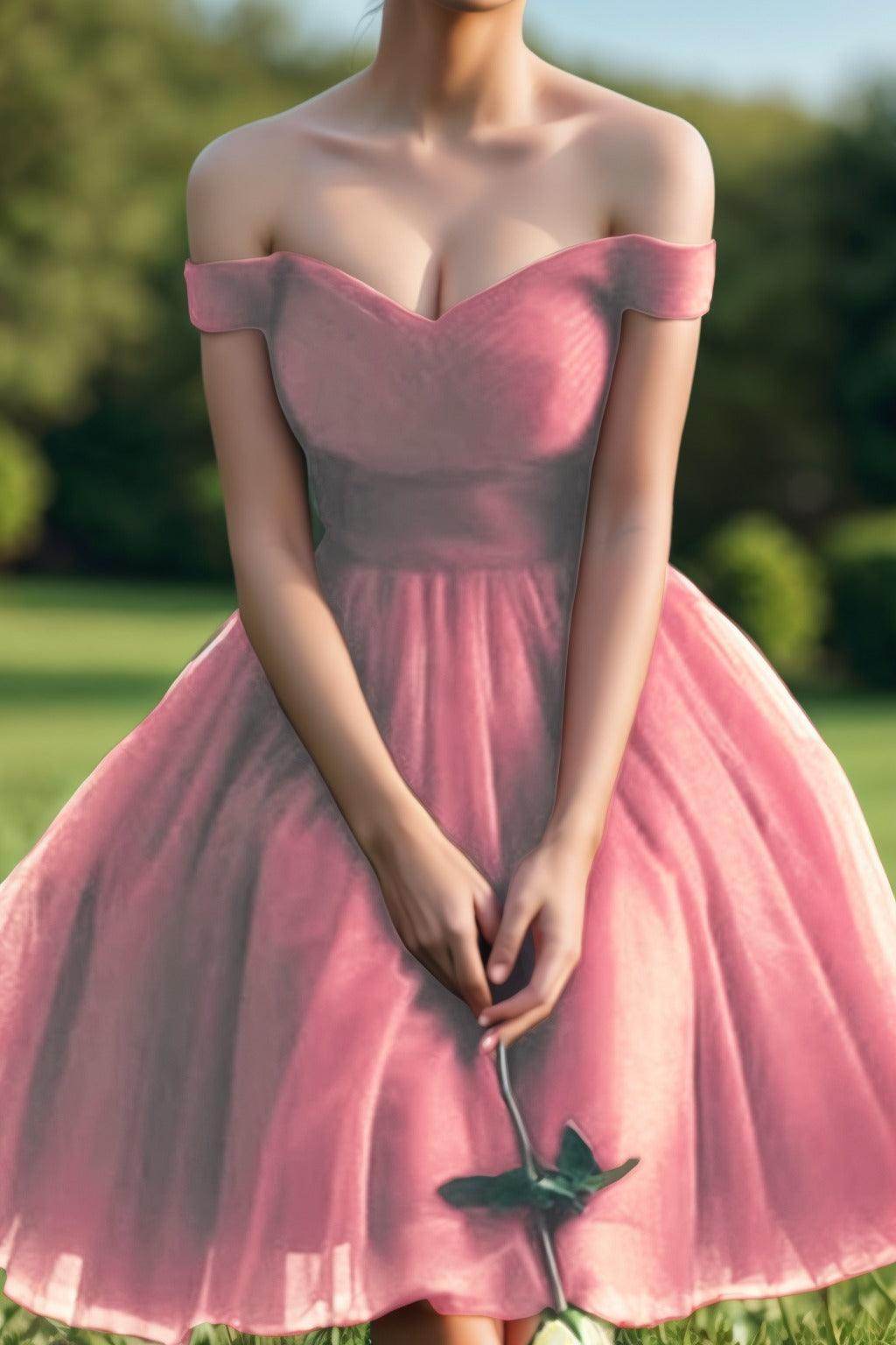 Princess Tea Length Tulle Homecoming Dresses CS0526 - COCOMELODY