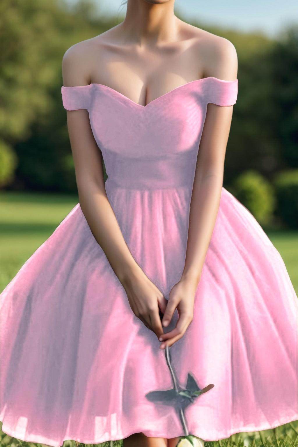 Princess Tea Length Tulle Homecoming Dresses CS0526 - COCOMELODY