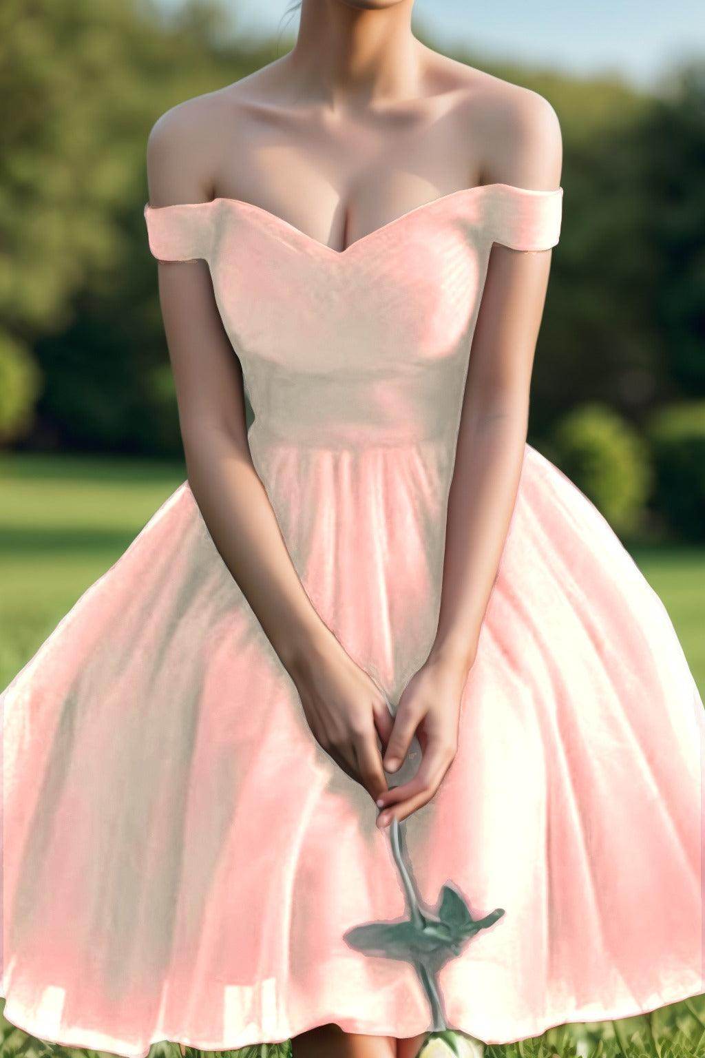 Princess Tea Length Tulle Homecoming Dresses CS0526 - COCOMELODY
